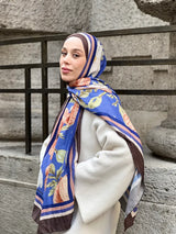 Margarit Desen Bambu Şal - Acı Kahve