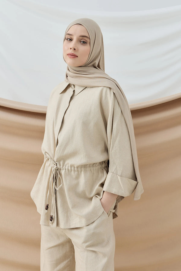 Penye Şal - Bej