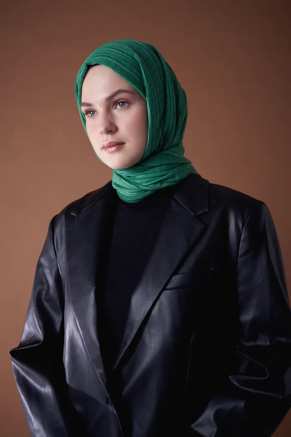 Misto Pamuk Şal - Benetton Yeşili