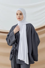 Penye Şal - Beyaz