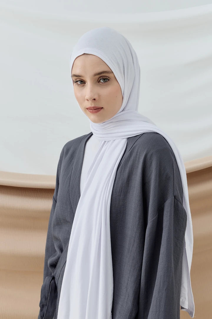 Penye Şal - Beyaz