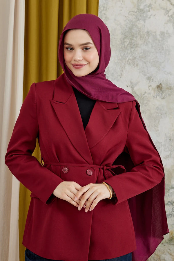 Modal Şal - Bordo