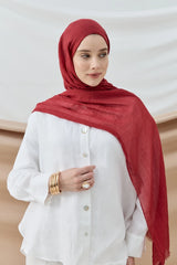 Aya Serisi Şal - Bordo