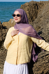 Aya Serisi Şal - Eflatun