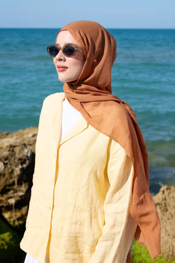 Aya Serisi Şal - Karamel