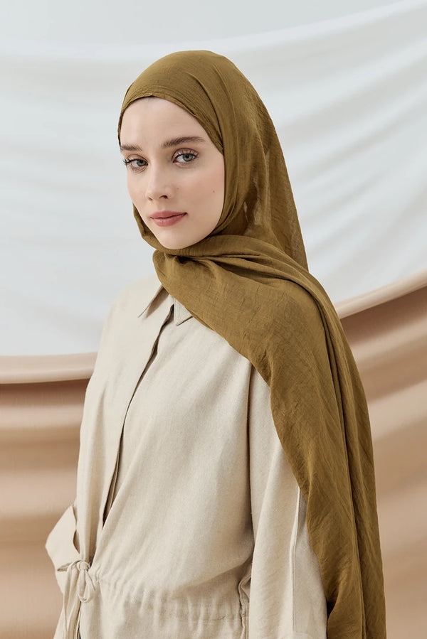 Aya Serisi Şal - Koyu Bronz
