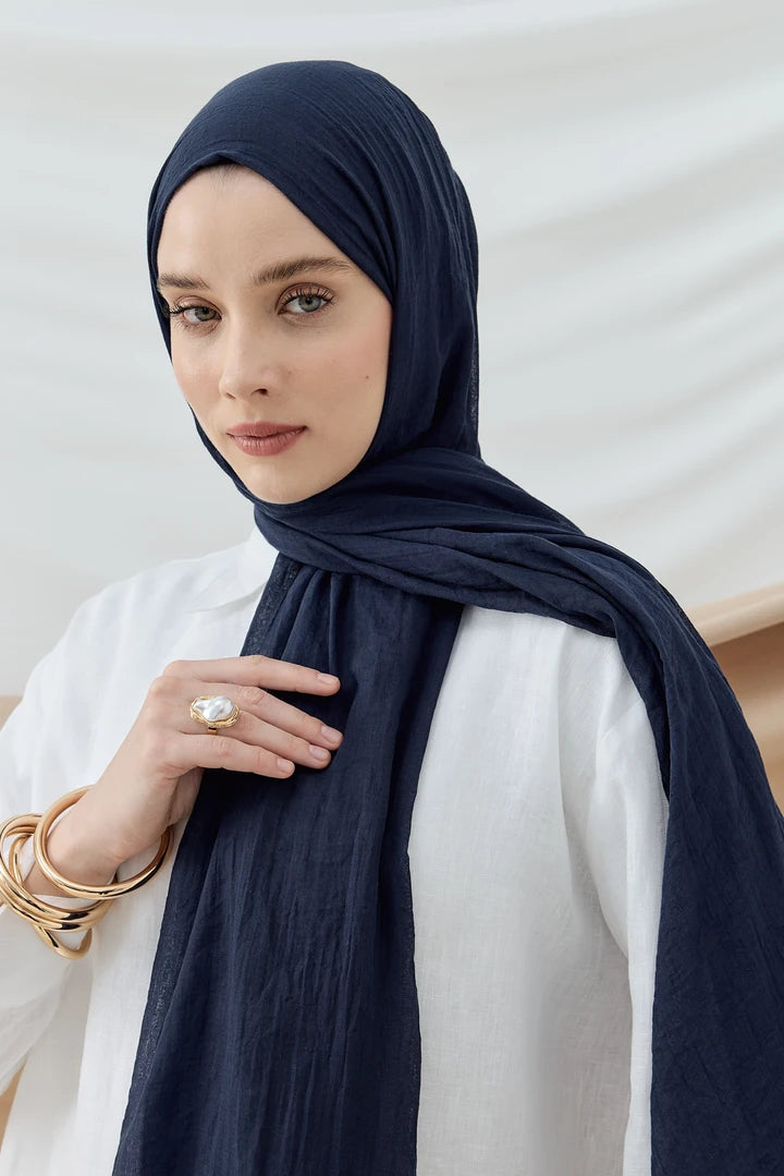 Aya Serisi Şal - Lacivert