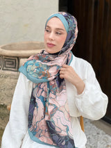 Lina Desenli Şal - Mint
