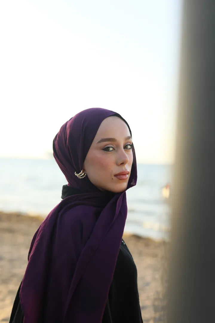 Neo Pamuk Şal - Mürdüm