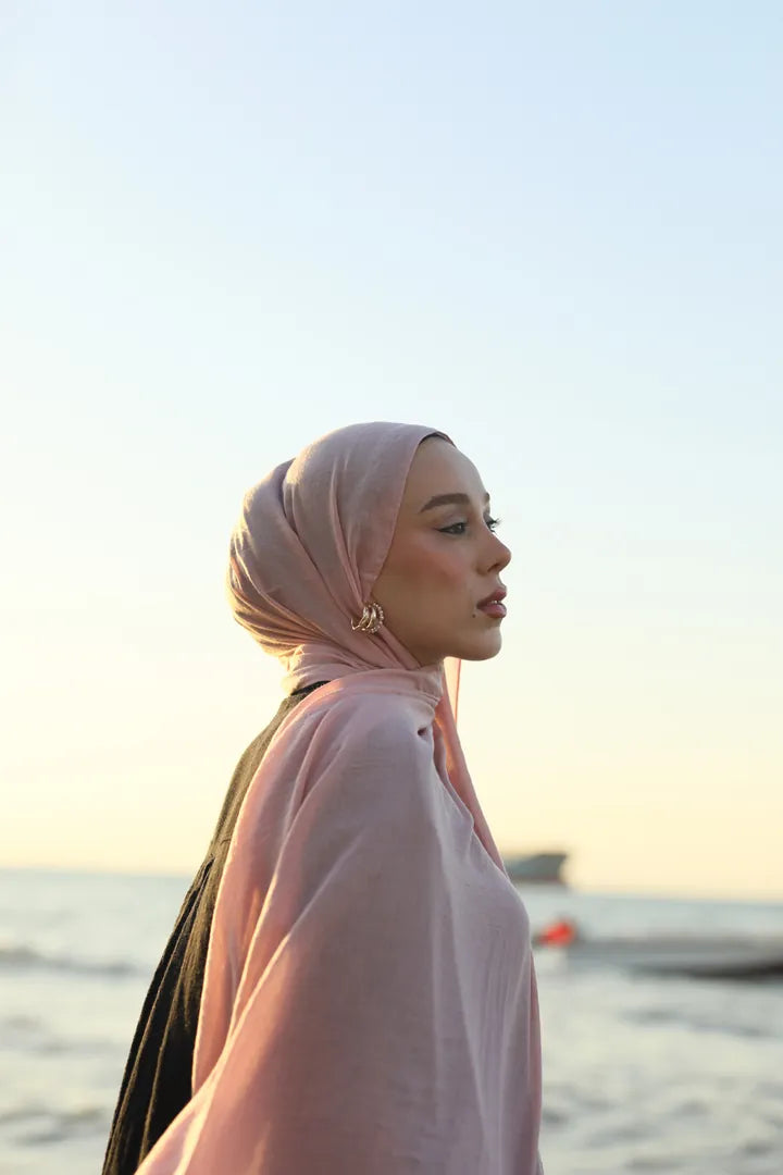 Neo Pamuk Şal - Pembe Buz