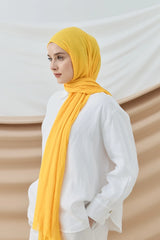 Düz Bambu Şal - Sarı