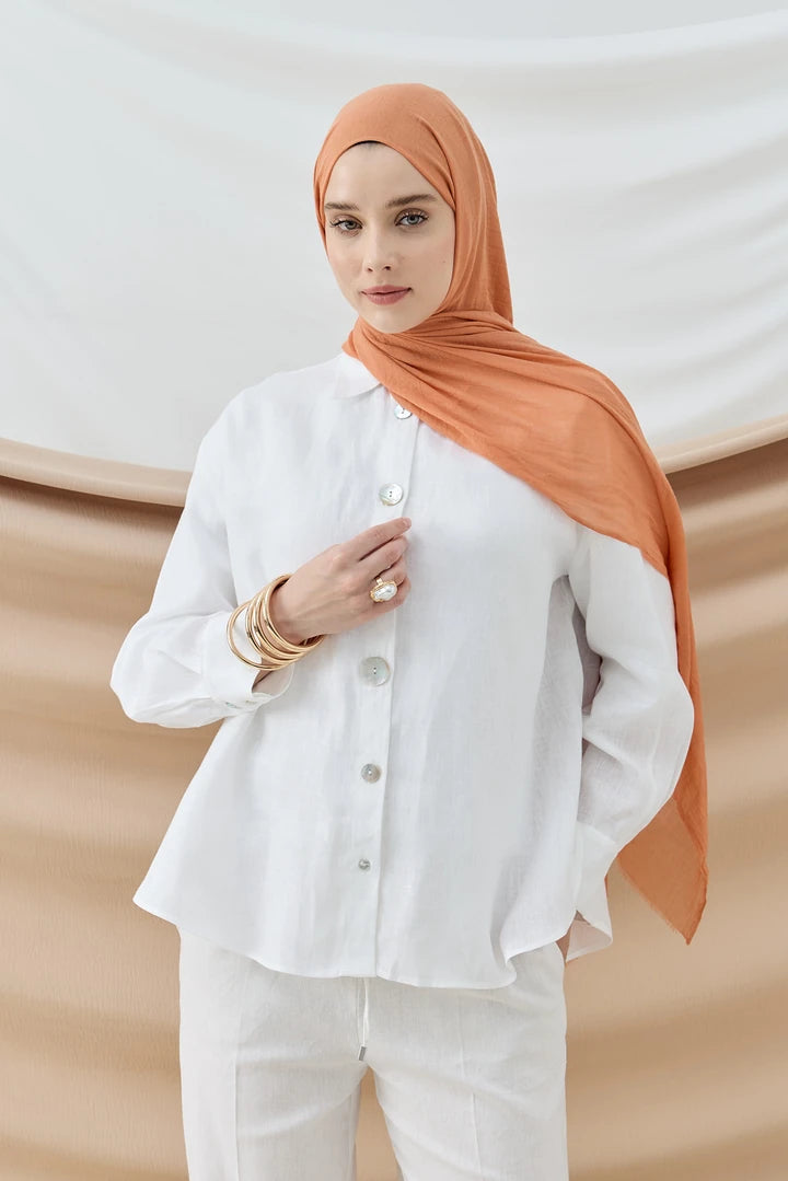 Aya Serisi Şal - Şeftali