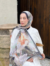 Lina Desenli Şal - Su Yeşili