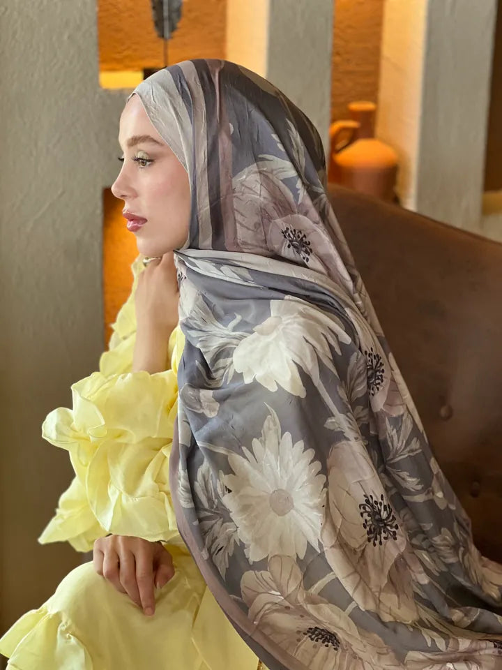 Margarit Desen Bambu Şal - Taş