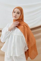 Düz Bambu Şal - Soft Turuncu