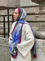 Margarit Desen Bambu Şal - Vişne